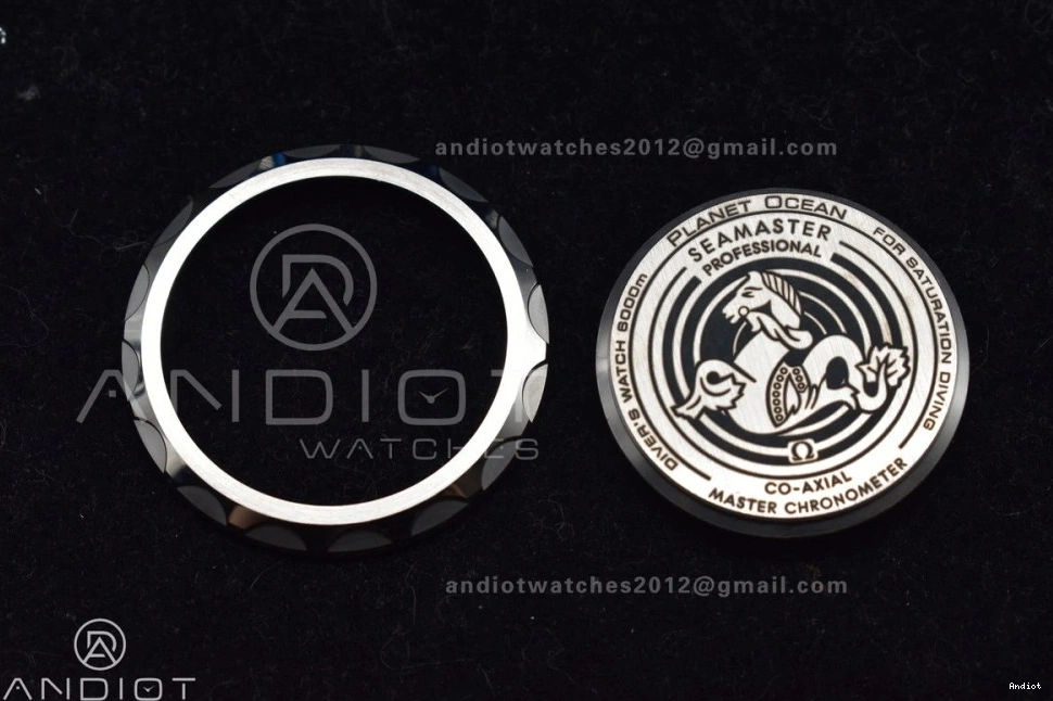 Blue Seamaster White on TF A2824 Dial 1:1 Deep Ultra 6000M Ceramic Bezel Black Strap Best Rubber Edition SS 1221